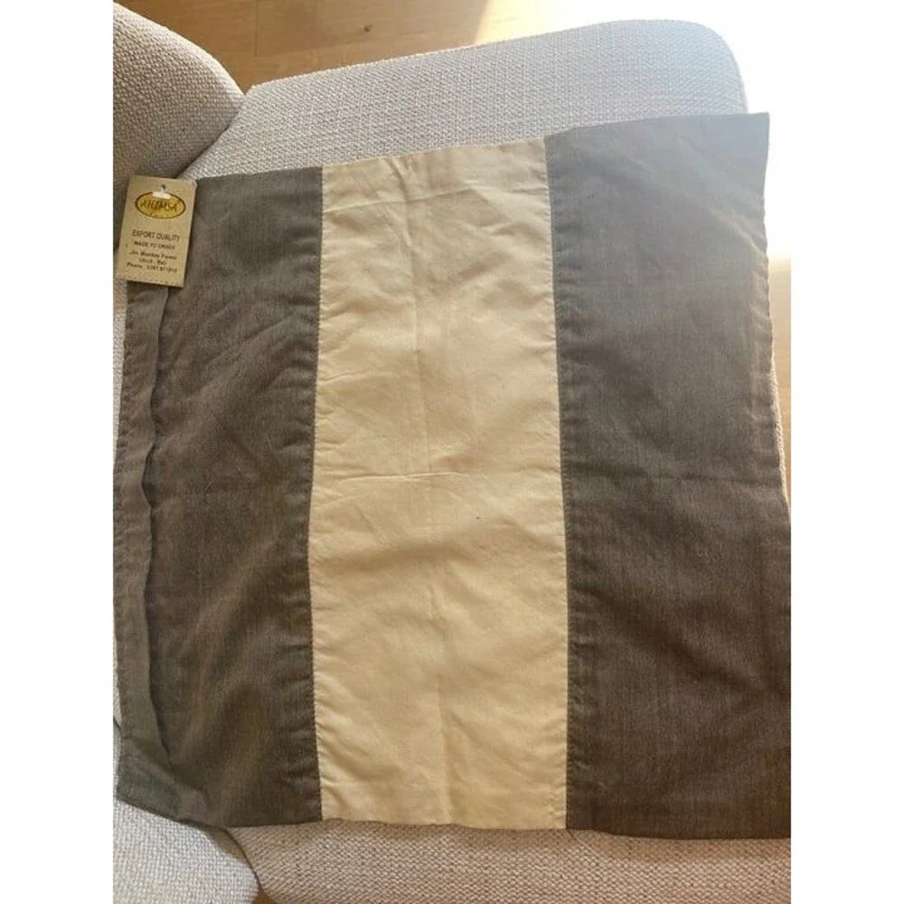 Light brown handmade dragonfly small cushion cover